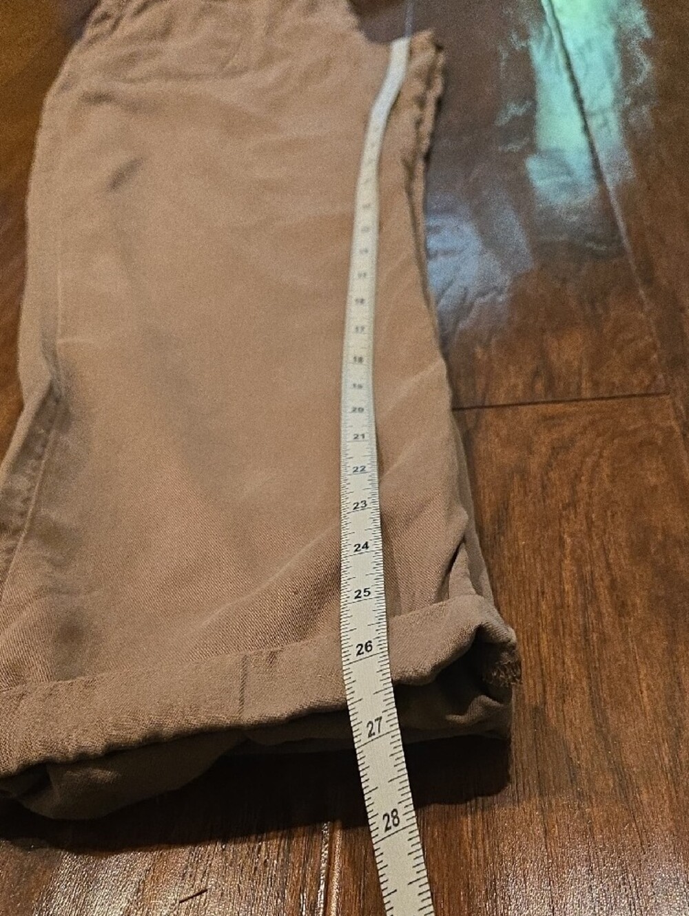 Nicole Miller Taupe Drawstring Elastic Waist Pants - Picture 8 of 9